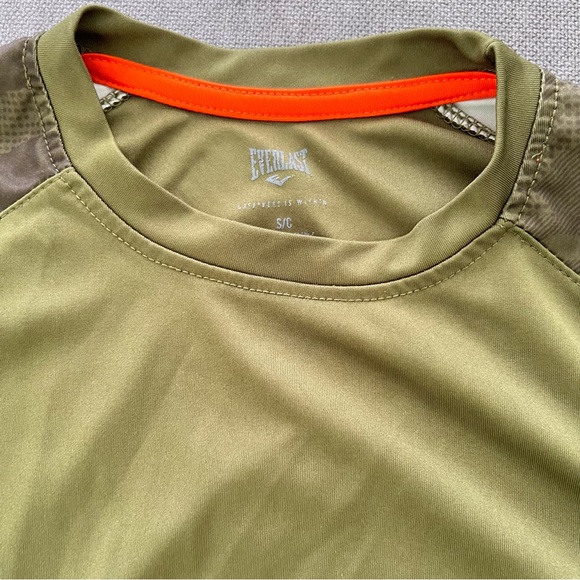 Everlast mens workout shirt shine small green color - Picture 3 of 5